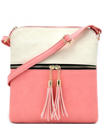 Elegant Wholesale Fashion Cross Body Bag LP062-BG/PINK